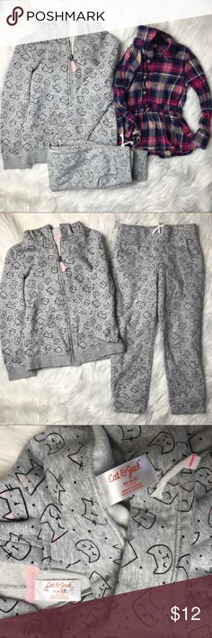 Girls Short Sleeve Fruits Printed Shirt and Shorts Set Size 6 Cat /& Jack