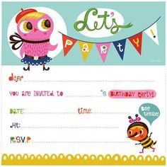 online birthday invitation templates