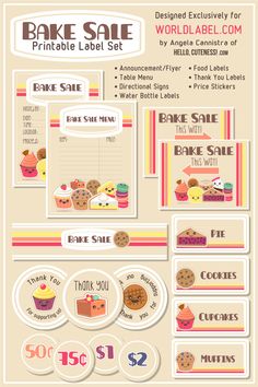 52 best bake sale printables images bake sale flyer flyer