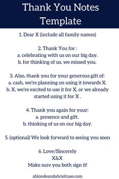 these wedding thank you note templates are legit essential wedding