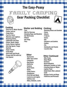 279 best camping checklists images in 2018 camping ideas camping