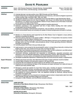lawyers resumes