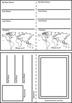 printable pport template - image relating to Printable Passport for Kids called printable pport template -