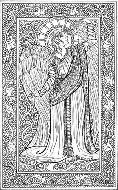Angel coloring page | Angels Coloring Pages for Adults | Pinterest ... Angel coloring page | Angels Coloring Pages for Adults | Pinterest ...