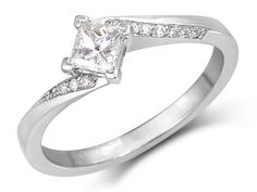 4 Ct Round Cut MOISSANITE Solitaire Homme Bague de fiançailles 14K or Blanc Finition