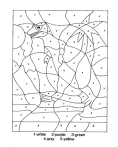 And Print This Dinosaur Color By Numbers Get Your Free Pages At All Kids Network