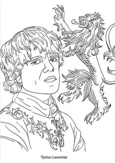 Tyrion Game Of Thrones Coloring Page