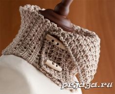 Шарф – воротник крючком