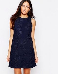 Ex WAREHOUSE Grey Floral Print Fit /& Flared Shift Dress Occasion Wedding Party