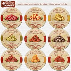 free printable jar labels use for canning homemade jam or jelly