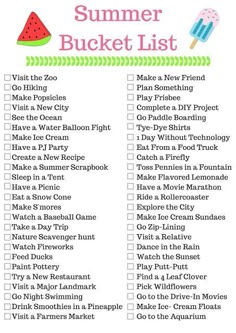 183 Best Summer Bucket List Ideas images in 2019