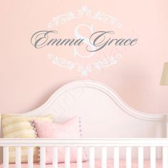 40 Best S Name Wall Decals Images On Pinterest In 2018 S Name Decal Initial Monogram Wall Baby Nursery Bedroom Decor Vinyl By Fleurishwalls On