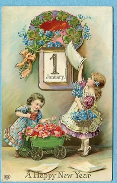 127 best vintage happy new year postcards images vintage cards happy new years postcard
