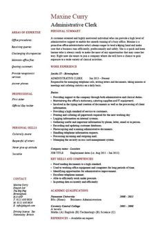 resume clerical skills