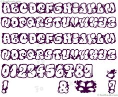bubble letter fonts