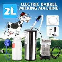 2L Portable Electric Milking Machine Vacuum Pump For Farm Sheep Goat Tank