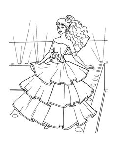 Barbie Fashion Coloring Pages 44 Kids Printables