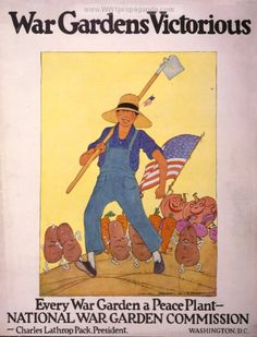 SAVE BREAD eat potatoes FRENCH propaganda poster 1916 PRIZED colorful 24X36