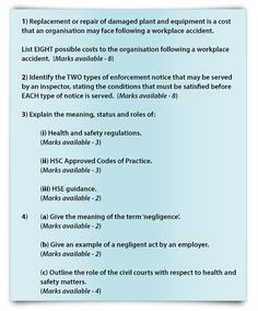 Health and safety essay
