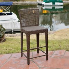Arizona Outdoor Wicker Bar Stool Arizona Outdoor Wicker Bar Stool