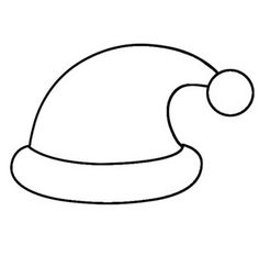 printable santa hat coloring pages for kids cool2bkids holiday