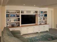 10 Best For Your Entertainment Images On Pinterest Custom Cabinets Fantastic Family Entertainment Center With Open Shelving And A Solid Wood Top Other Room