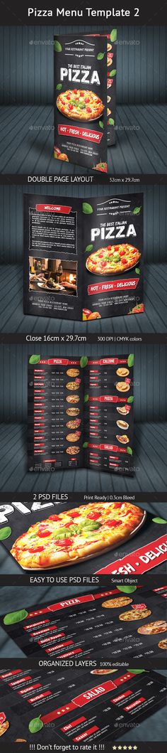 Pizza Menu Design A4 and US Letter u2014 Photoshop PSD #pizza - sample pizza menu template Pizza Menu Design A4 and US Letter u2014 Photoshop PSD #pizza - sample pizza menu template