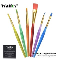 6Pcs//Set Cake Icing Decorating Painting Brushes Fondant Sugarcraft Tools QK