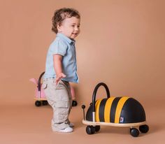 Trotteur pour b/éb/é jouet /à pousser Little Balance Box 2-en-1