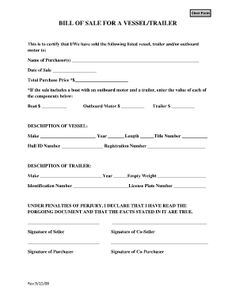 free boat trailer bill