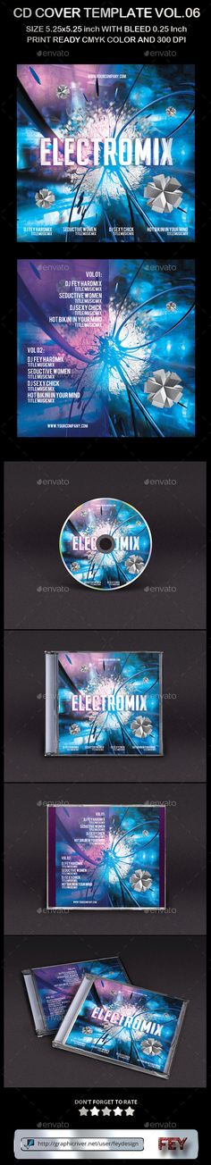 Dance CD Insert and CD Label Cd labels, Print templates and Template