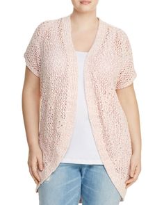 Style & Co Womens Sweater Pink Size 3X Plus Flyaway Knit Cardigan Style & Co Womens Sweater Pink Size 3X Plus Flyaway Knit Cardigan