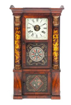 A superb 4 1//2 inch antique hardwood turned finial furniture clock mirror top F4