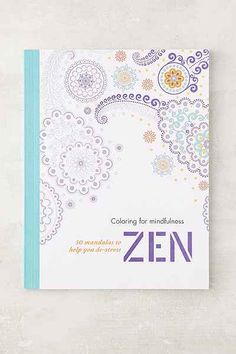 Coloring For Mindfulness Zen 50 Mandalas To Help You De Stress By Hamlyn Urbanoutfitters ComColoring BooksColouringAdult