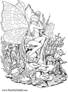 links to several printable coloring pages for grown ups including fairies unicorns dragons and christmas - Adult Fairy Coloring Pages links to several printable coloring pages for grown ups including fairies unicorns dragons and christmas - Adult Fairy Coloring Pages