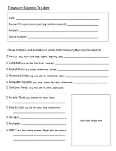 treasury report template