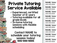 free flyer templates all sorts to choose from this one tutoring
