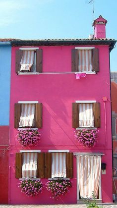 93 Best Hot Pink Images Colors Roses Pink Things Small Colorful Houses