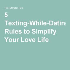 Dating texting rules