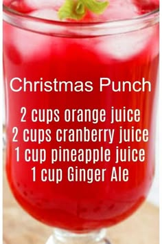 Easy Punch Recipes, Food For A Crowd, Fruit Punch Recipe, Christmas Snacks, Holiday Recipes, Christmas Parties, Fall Recipes