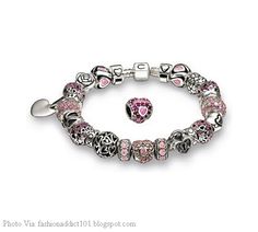 Black Leather Chamilia Bracelet With Purple Peach Charms Black Leather Chamilia Bracelet With Purple Peach Charms Bracelets Pinterest