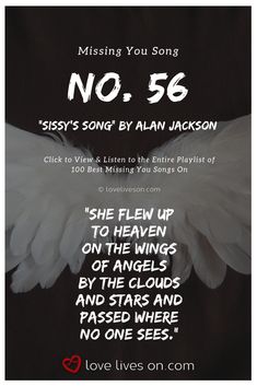 Missing You Songs | Alan Jackson wrote this song for a girl who worked for him who died. Her name was Leslie Fitzgerald, but they called her Sissy. Click to listen to the full playlist. Missing You | I  Miss You Song | Songs About Missing Someone | Missing Someone | I Love You and I Miss You | Missing You Songs | Missing You Images | Missing Someone In Heaven | Miss You Songs | Songs About Losing Someone | Missing You Songs #MissingYou Call Her, I Miss You