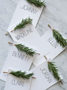 holiday placecards