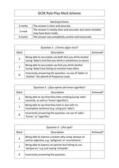 spanish writing ladder gcse by