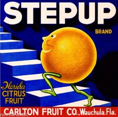Wauchula Florida Carlton/'s Pride Orange Citrus Fruit Crate Label Art Print