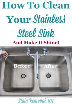 How To Clean Your Stainless Steel Sink And Make It Shiny On Stain Removal How To Clean Your Stainless Steel Sink And Make It Shiny On Stain Removal