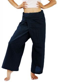 Siam Trendy Mens Japanese Style Pants fisherman pants All color design Grey