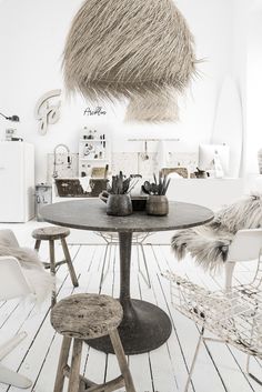 Hot Vintage Blanc Coiffeuse Tabouret Chaise Maquillage Siège Maison Chambre Beauté TKSE Coiffeuse Chaise Coiffeuse Tabouret