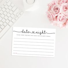 date night card templates