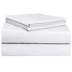 White Egyptian Cotton Double Fitted Sheet Fully Elasticated 400 TC Percale